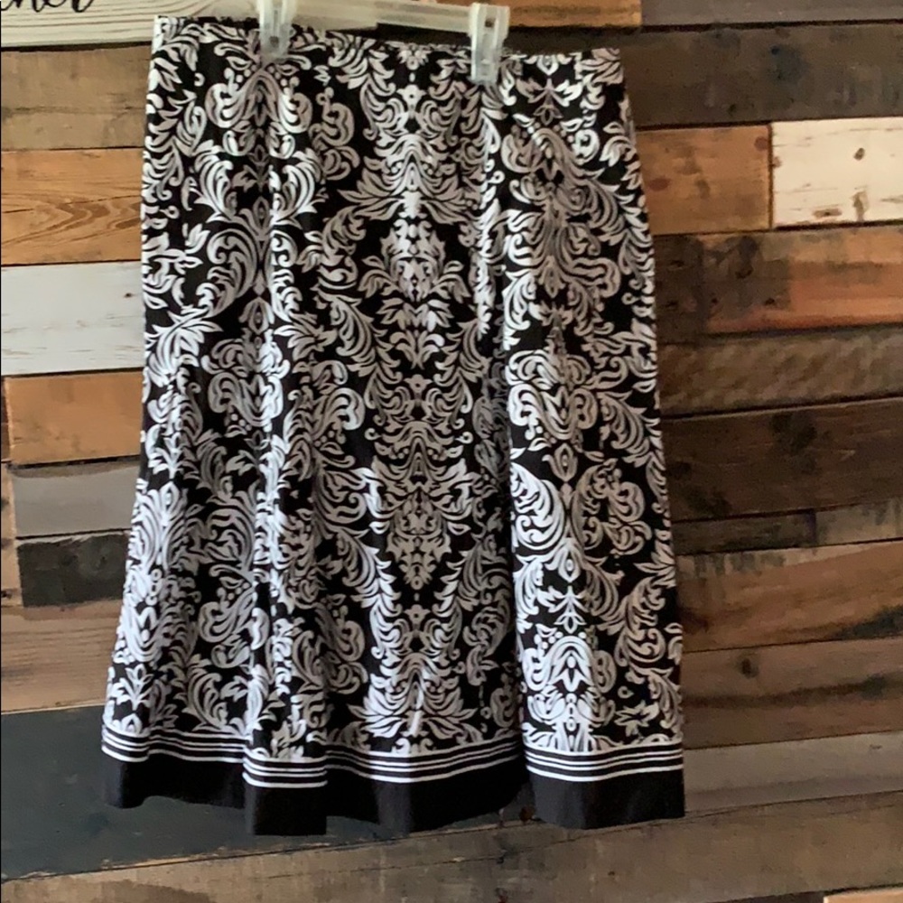 Black and white skirt